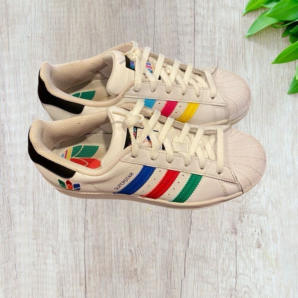 Adidas Shell Toe Super Star C kids size 4.5 - Picture 3 of 11